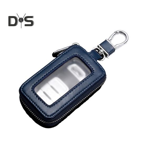 

Автомобильный брелок с гладкой молнией, быстрозастегивающийся, удобный чехол из искусственной кожи с защитой от царапин, держатель для ключей с функцией бесключевого доступа королевский синий
