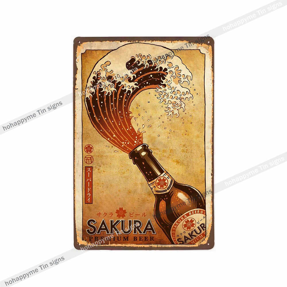 Beer Metal Poster Signs Alcohol Vintage Decoration Plates For Wall Bar Pub Club  Kitchen Bedroom Retro Plaque Home Decor 20x30cm