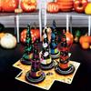 Outdoor Indoor Inflatable Witch Hat Ring Toss Game Halloween PVC Ice Cream Cone Style Interactive Toy for Kids Party Gift