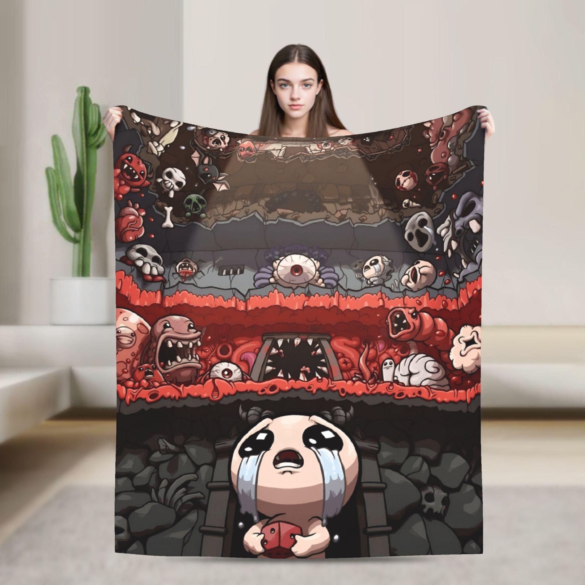 

The Binding of Isaac Flannel Blanket Autumn Warm Soft Throw Blanket for Children Outdoor Pattern Bedspread Sofa Bed Cover 30x40in