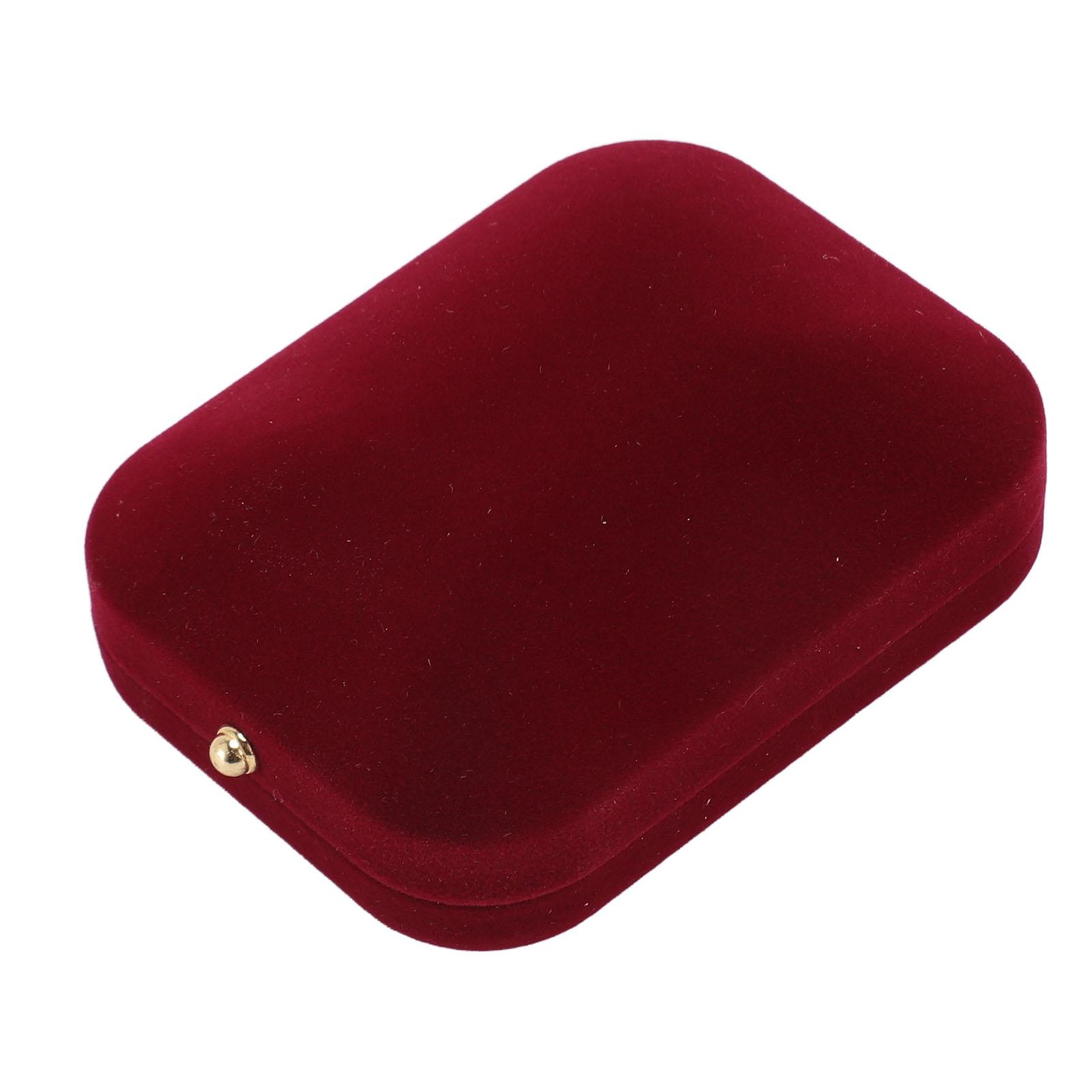 

Бархатная шкатулка для драгоценностей Стильный элегантный бархатный дорожный футляр для ювелирных изделий для помолвки, свадьбы, дня рождения и