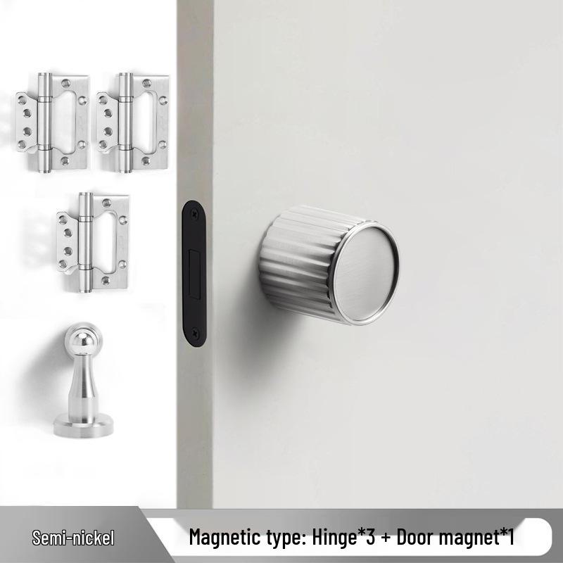 Minimalist Universal Indoor Door Handle Set for Bedroom and Bathroom