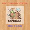Kids Girl Cute Polyester T-shirt Summer Clothing Cartoon Capybara Printed Tee Children Short Sleeve Tops T Shirt Clothes Gift 2026