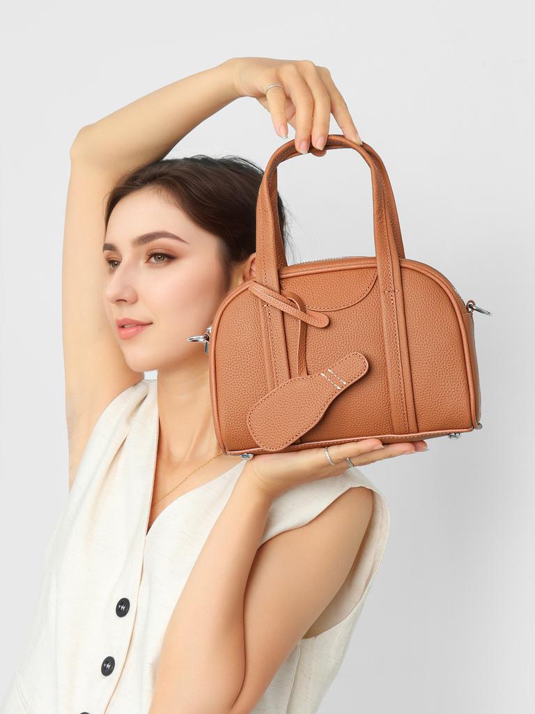 New Niche Designer Bowling Bag, Boston Women's Bag, Hand-held Pillow Bag, Shoulder Bag, Crossbody Bag