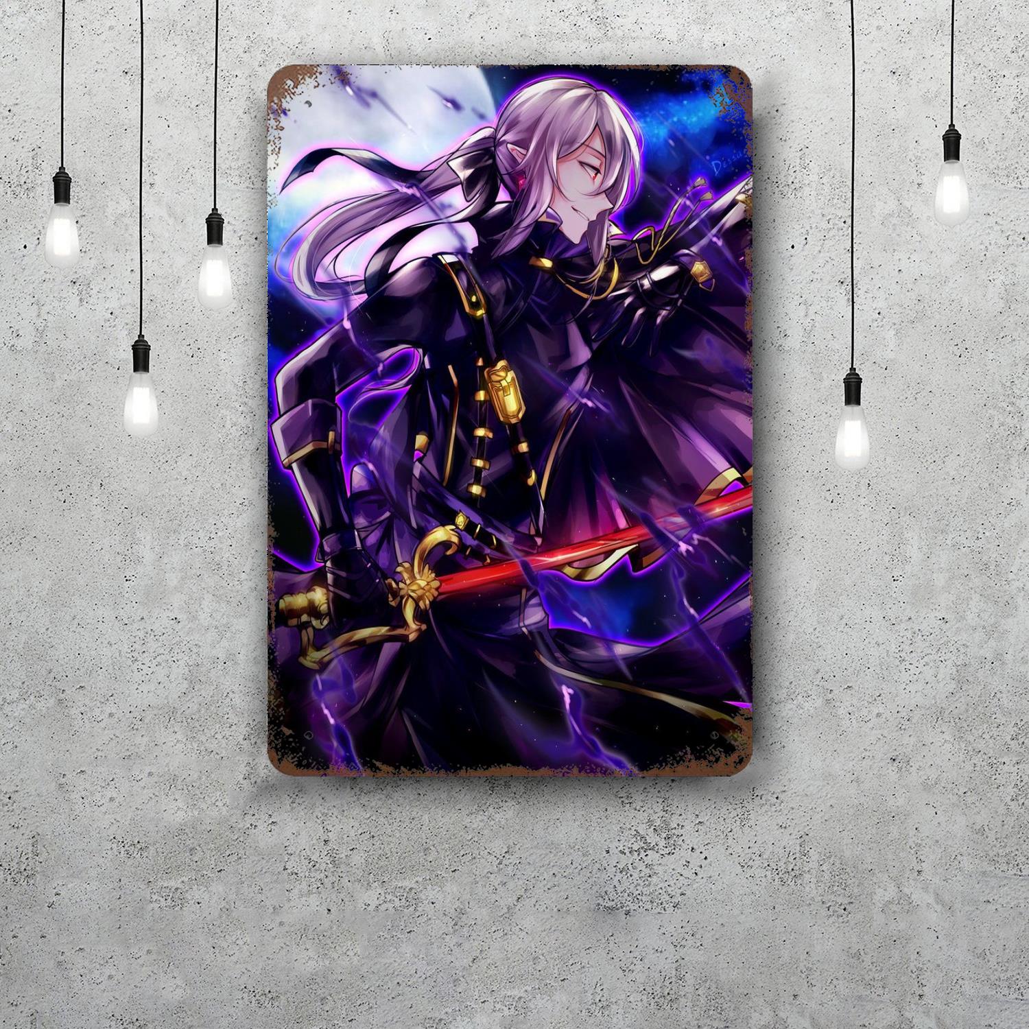 

owari no seraph Decor Vintage Metal Signs Tin Signs Captain Poster Decor for Bar Pub Club Man Cave Wall Decoration 20x30cm（7.8x11.8inch）