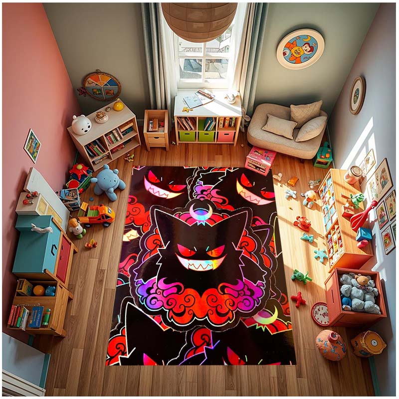 

Cute Cartoon Pokémon Rug Decoration; G-Gengar Balcony Super Absorbent Bathroom Rug; Kitchen Rug. 60x90cm
