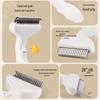 Pet De-Shedding & De-Tangling Self-Cleaning Comb: Fine Needle Hair Remover for Dogs
