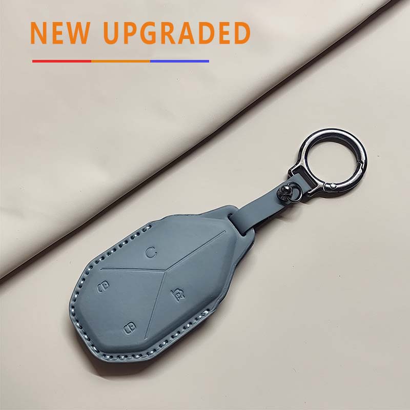 Car Remote Key Case Cover For BYD Equation Formula Leopard 5 8 3 Leather Keychain Durable Luxury Protector Holder Accessories