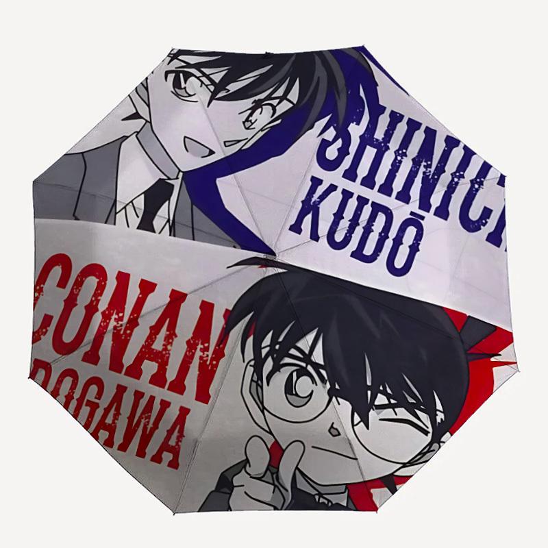 

1PC Detective Conan Automatic Folding Umbrella, Sturdy And Durable Automatic Folding Umbrella with 8 Ribs, a0911046