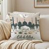 Fashion Daily Life E-Eid Al-Adhas Cushion Cover Linen Pillowcase Soft For Sofa Bed Home Room Decor