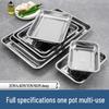 Xisanhu 201 Stainless Steel Rectangular Serving Tray