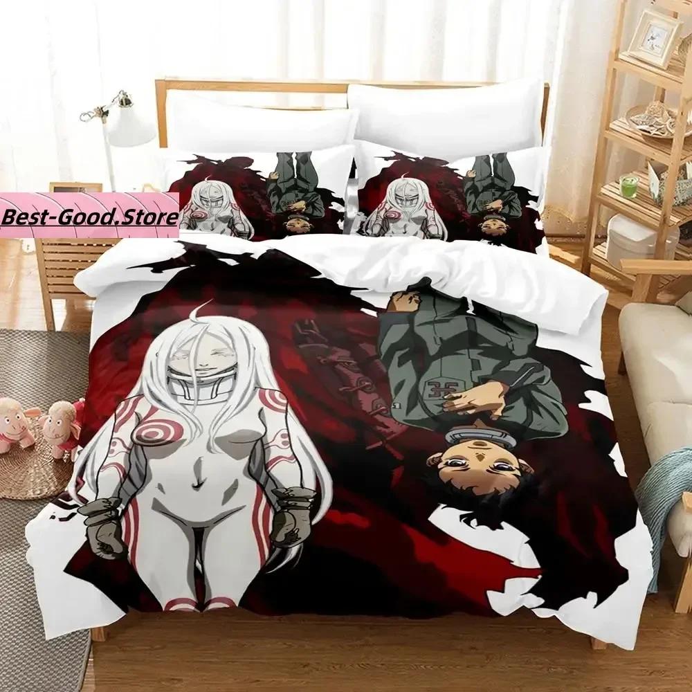 Comforter Deadman Wonderland Bedding Set Single Twin Full Queen King Size Bed Set Aldult Kid Bedroom S 3D Cama De Casal