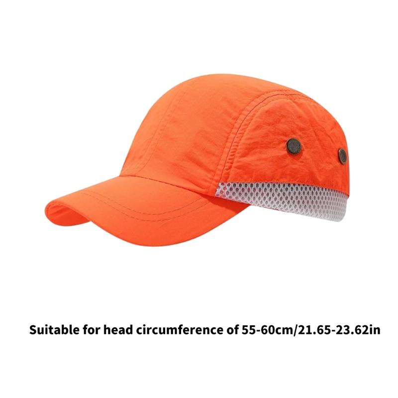 Breathable Mesh Fisherman Hat For Daily Use Low Light Conditions High Visibility Reflective Hat For Outdoor Worker