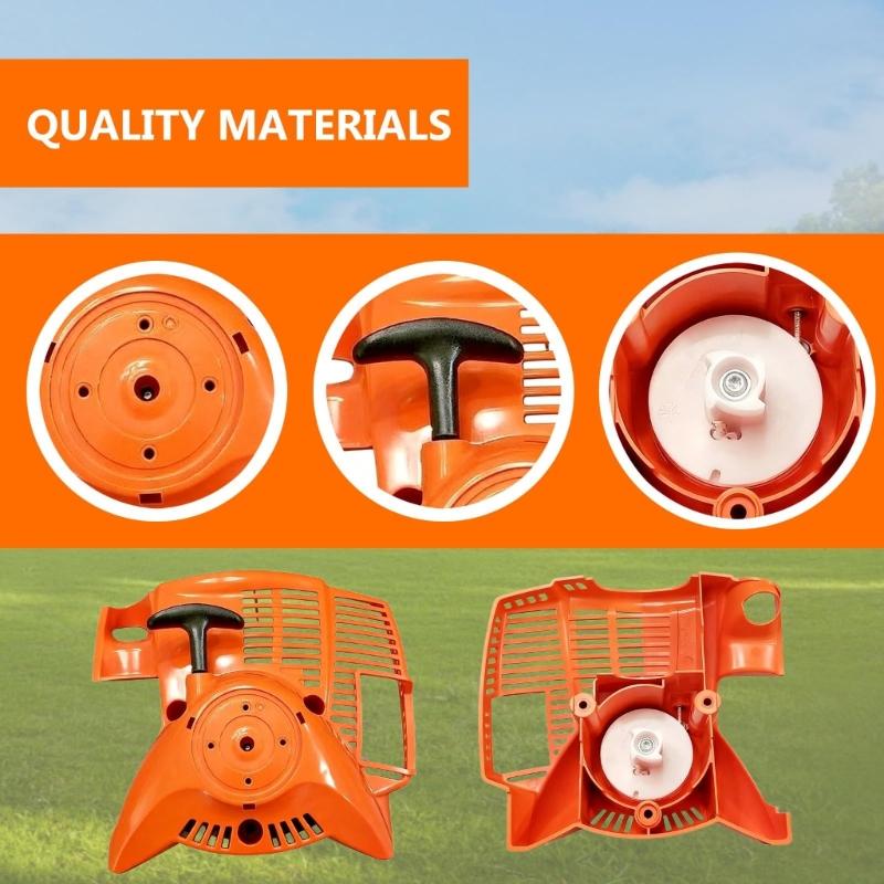 Heavy Duty Chainsaw Starter Weather Resistant ABS Nylon Build Low Fatigue Handle For FS50 FS56 FS40C Woodcutting