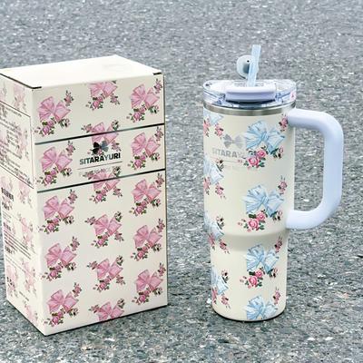 SITARAYURI 304 Stainless Steel Giant Straw Thermos Cup for Car - Ice Buster, Large Capacity
