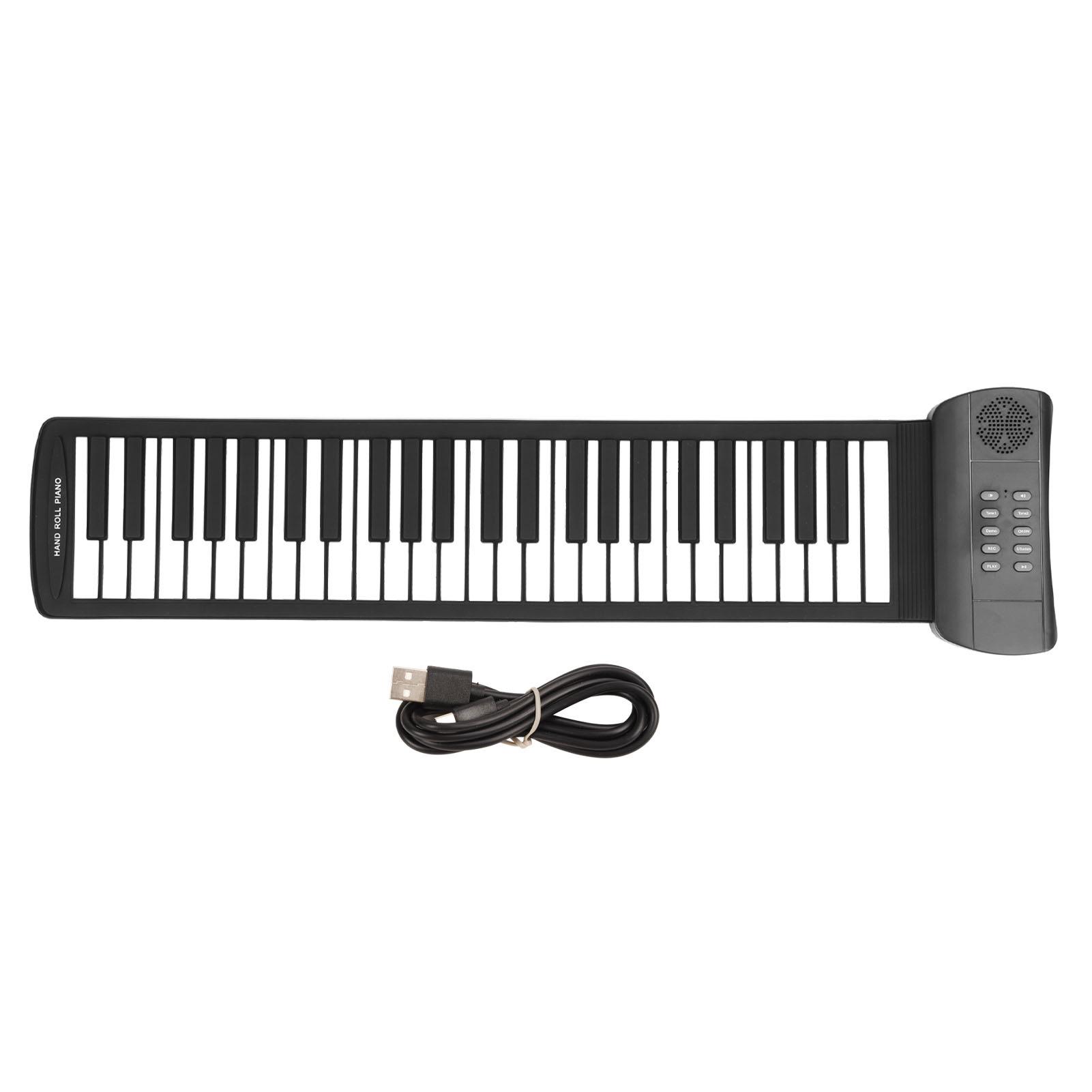 61-key Portable Folding Silicone Piano Keyboard