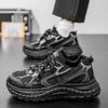 2025 new men's shoes summer mesh breathable men's comfortable casual shoes platform versatile dad shoes sports trendy shoes