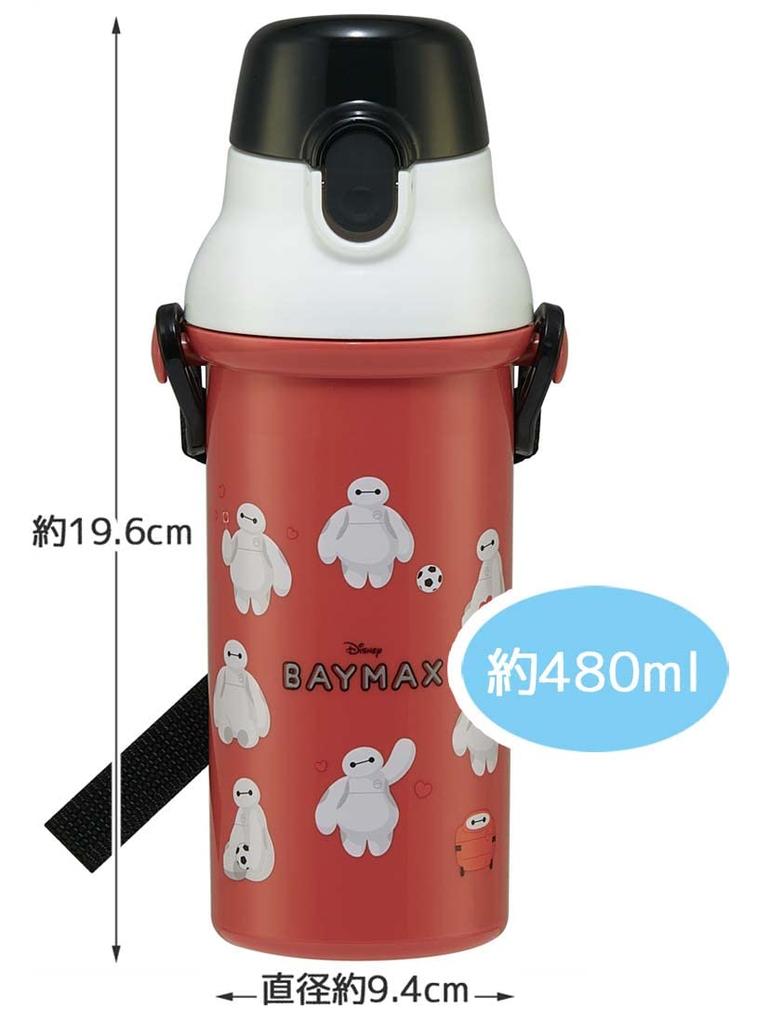 Skater Plastic Water Bottle 480ml Antibacterial Disney Baymax Made In Japan Children's PSB5SANAG-A