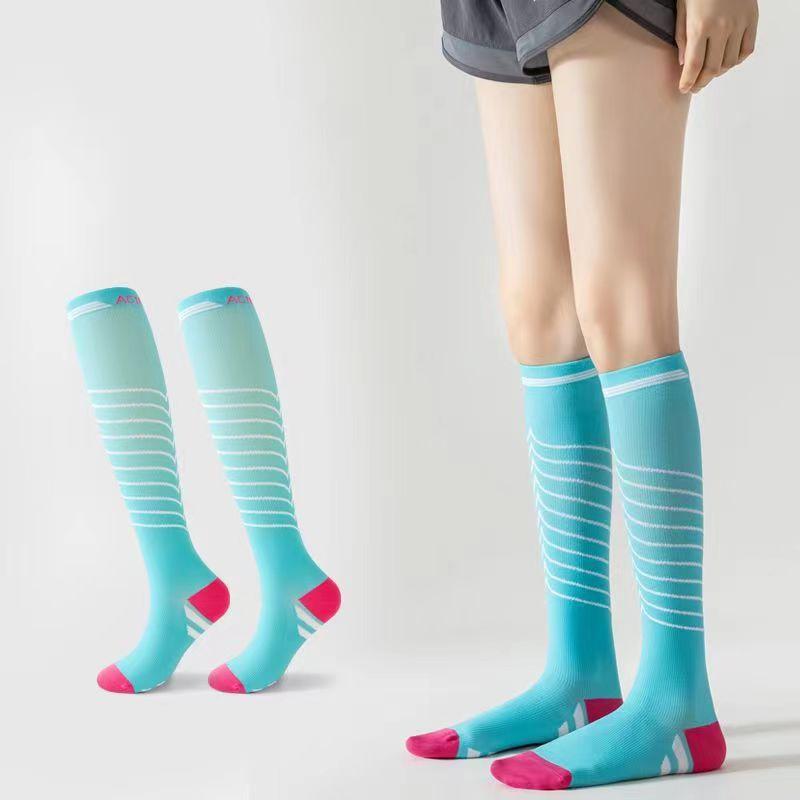 

Women Compression Socks Professional Running Socks Women Skipping Rope Fitness Cycling Climbing Thin Leg Stockings Sports Socks кембридж синього кольору