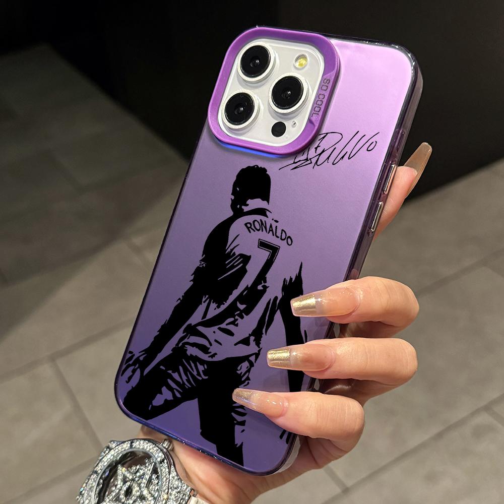Football Star Cristiano Ronaldo Phone Cases for Apple iPhone 16 15 14 Plus Case 11 12 13 Pro Max XR XS X 7 8 Shockproof Cover