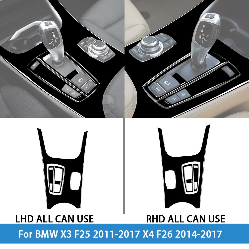 For BMW X3 F25 2011-2017 X4 F26 2014-2017Car Accessories Piano Black Interior Air Vent Taillight Console Trim Modified Sticker