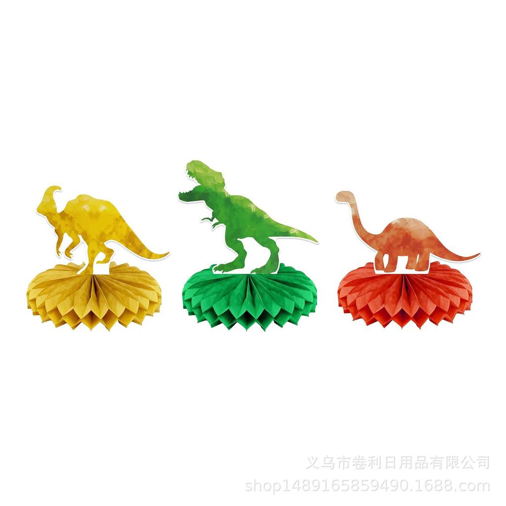 Dinosaur Themed Party Supplies Birthday Decorations Disposable Tableware Banners Flag Paper Plates Paper Towels