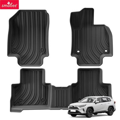 Smabee RHD for Toyota RAV4 2019-2024 2025 Right Hand Drive Car Floor Mats Cargo Liner Trunk Pad TPE 3D Foot Mat Accessories