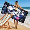 Blue Lock Print Beach Towel, Large Soft Quick Dry Towel for Beach Camping Swimming