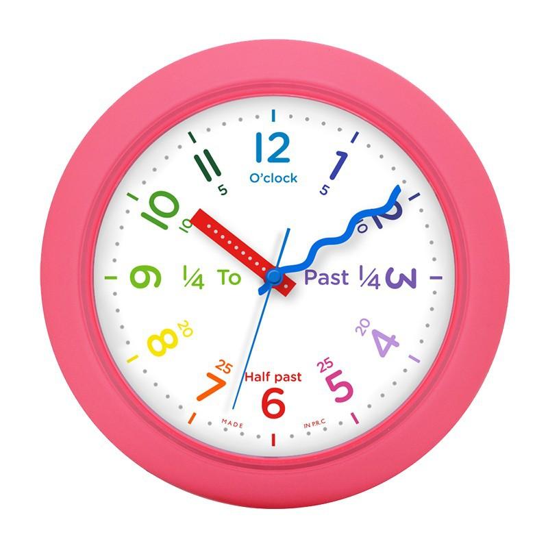 Bedroom Mute Clock Plastic Yellow Modern Wall Clock Creative Gift Children's Cute Living Room Home Decoration Desk Clock