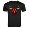 Fierce Bull Head Power Animal Graphic T-Shirt
