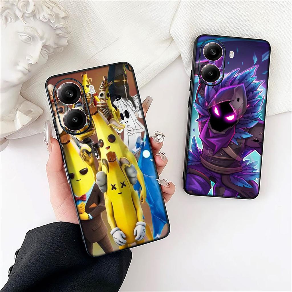 Wallpaper F-Fortnites-Lovely Phone Case for Apple iPhone 12 13 Mini XS 11 Pro Max 7 8 Plus + XR 8+ X SE 2020 SE3 Cover Casing
