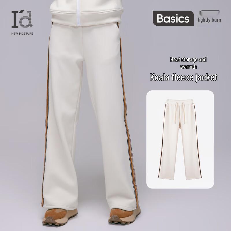 Women s Plush-lined Wide-Leg Sweatpants L