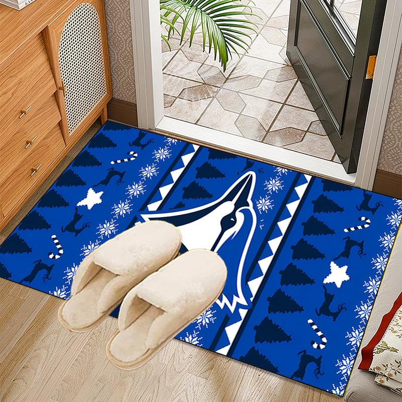 Blue Jays Logo Rug Office Carpet Non-Slip Mat, Chair Rug Floor Covering for Gaming, Bedroom, Living Room , Home Decor Christmas Gift