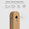 LED PIR Motion Sensor Night Light Bedroom Wooden Lamps Home Decor Magnetic Key Holder Cabinet Door Hanging Lamp USB Rechargeable