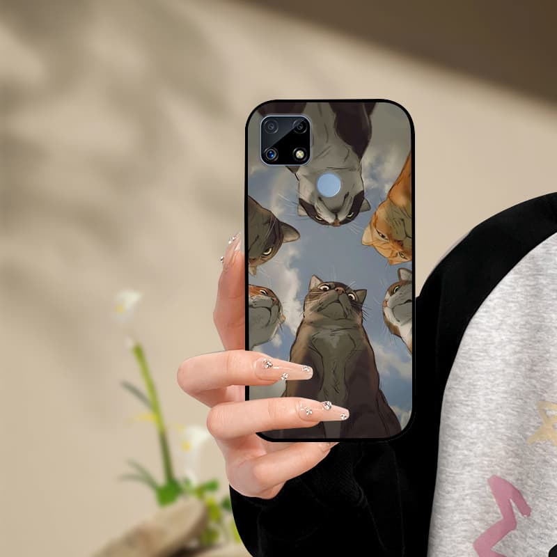 Silicone Phone Case For Realme C25s C25 Cover Painted Soft  For Realme C25 C25S C21 C21Y C25Y Phone Case RealmeC25s C 25 s Funda