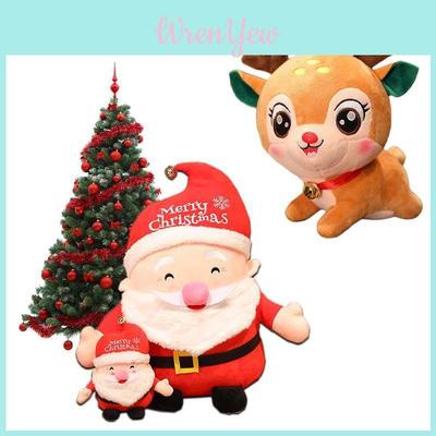 Cozy And Cute Santa Deer Plush Doll For Christmas Series Gift Ideas