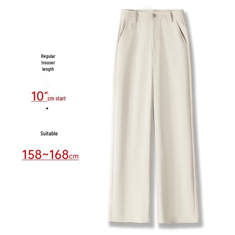 Women's Tencel Acetate Loose Fit Draping Casual Pants - Slimming, Versatile, Narrow To Wide Leg (Spring 2025)