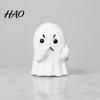 Whimsical Room Accent Middle Finger Ghost Statue, Funny Holding Nose Resin Figurine, Novelty Figurine Halloween Bathroom Decoration for Toilet Shelf,