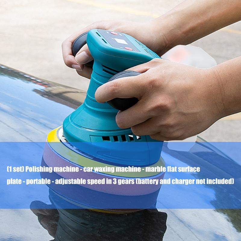 3 Speed Adjustable Polishing Machine For Automotive Detailing Stone Surfaces ABS Light Weight Polisher