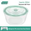Contenitore Grande in Vetro per Conservazione di Frutta, Kimchi e Altro - Lusso Leggero, per Alimenti, Ermetico e Ideale per la Refrigerazione.