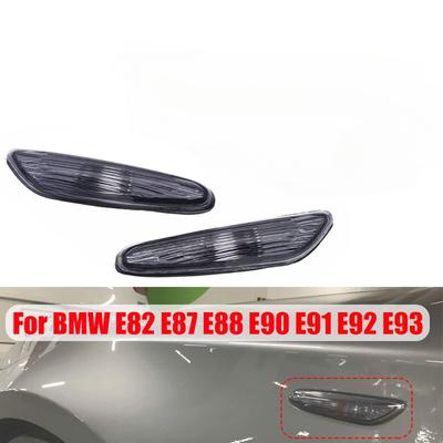 2 stuks Links & Rechts Richtingaanwijzer Lamp Zijmarkeringslicht Cover Zonder Lamp voor BMW E60 E61 E82 E88 E90 E91 E92 E93
