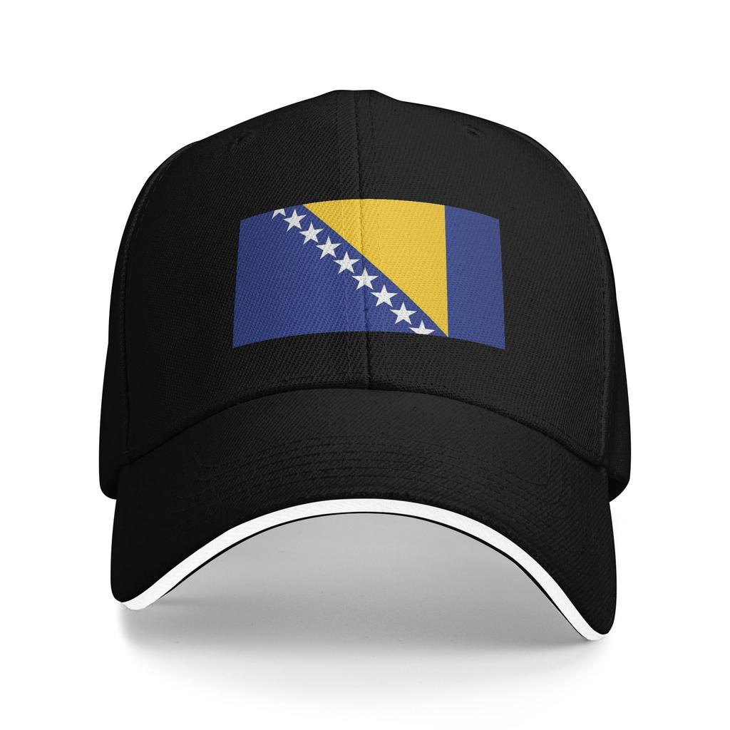 Bosnia and Herzegovina Flag Outfits Unisex Baseball Caps Trucker Hat Classic Outdoor Headwear Adjustable Snapback Cap