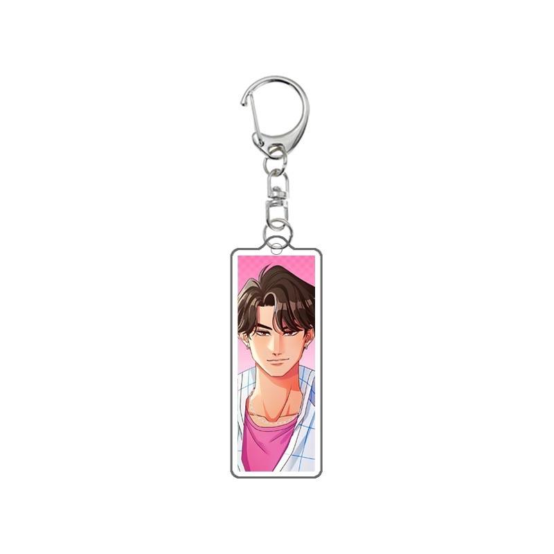 Demon Hunters Huntrix Kpop Saja Boys Acrylic Keychains Jewelry Rumi Zoey Jinu Mira Acrylic Pendant Keyring Decoration Fans Gifts