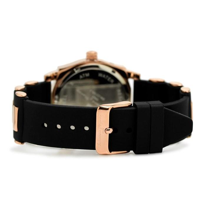 Salvatore Marra Watch Moon Phase Multi-Calendar 50m Waterproof Business Formal Men's Rubber Strap Limited Model White Pink Gold