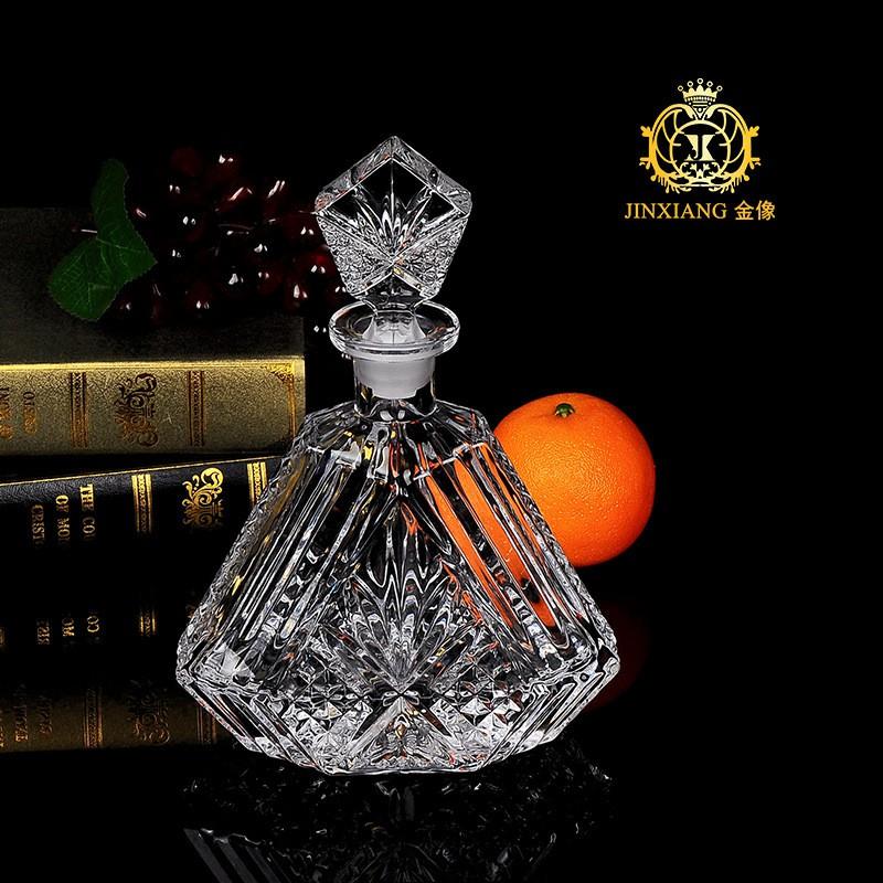 European Style Thickened Crystal Glass Wine Bottle Brandy Whiskey Empty Decanter 500ml-810ml