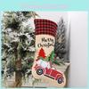Charming Forest Santa Car Christmas Stockings Ideal For Kids Gift Candy Bags
