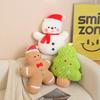 Niedlicher Weihnachts-Schneemann Wurfkissen Plüschtier Puppe Weihnachtsbaum Puppe Mädchen Stoffpuppe Weihnachtsgeschenk