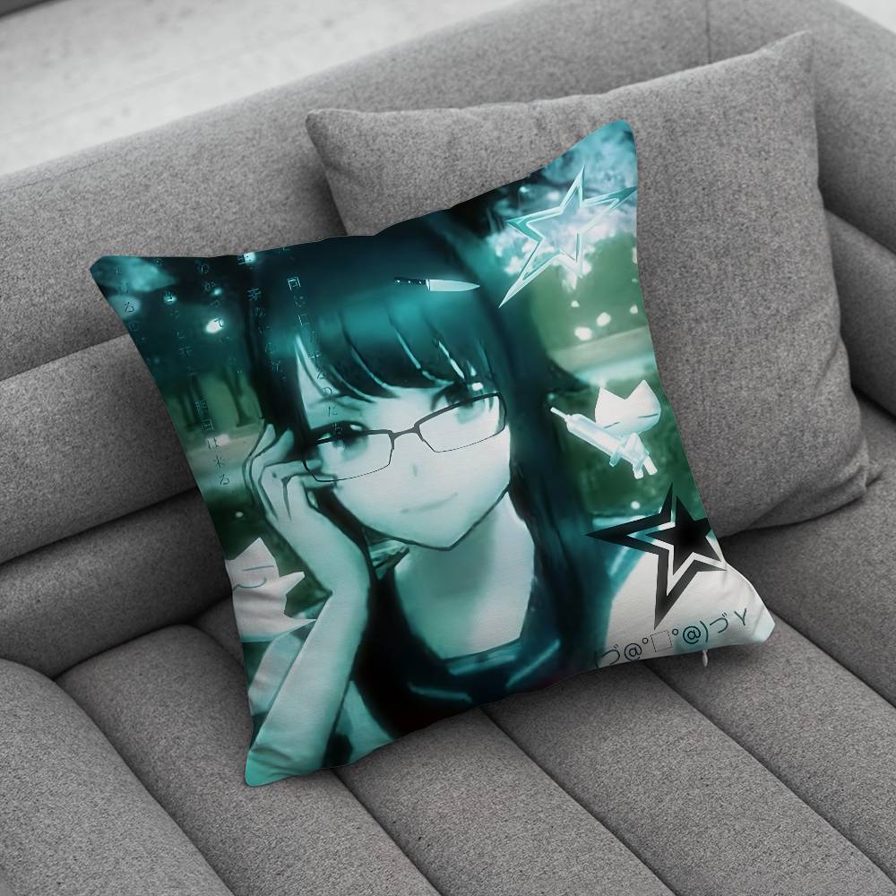 Yandere SSimulator Ayano Aishi Custom Pillow Case Sofa Living Room Bedroom Headboard Backrest Cushion Square Cushion Nap Time