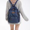 2025 New Casual Retro Simple Student Schoolbag Large Capacity Denim Fashion Commuter Backpack Backpack