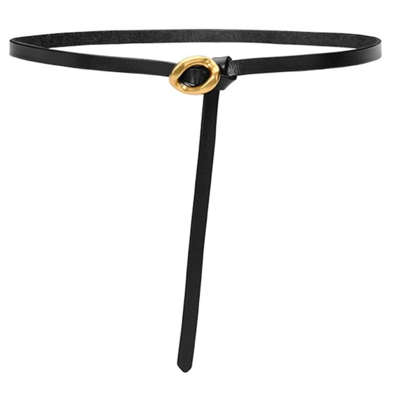 Fashion Leather Belt All Matching Waistband Dress Slim Waiststrap Waist Decors Women Self Knotted Skinny Waiststraps